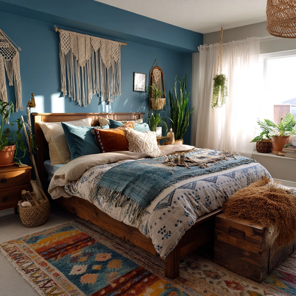 cozy bedroom blue 10