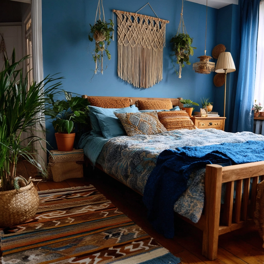 cozy bedroom blue 12