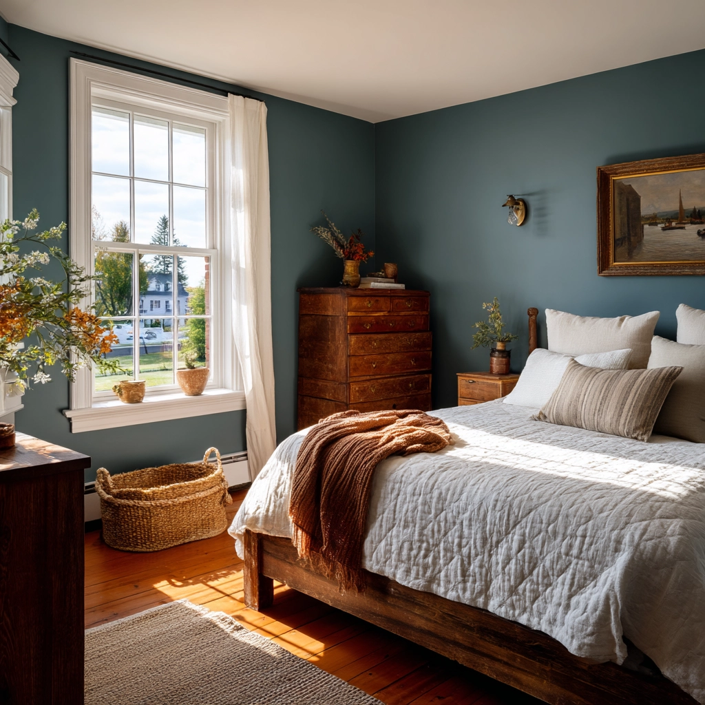 cozy bedroom blue 17