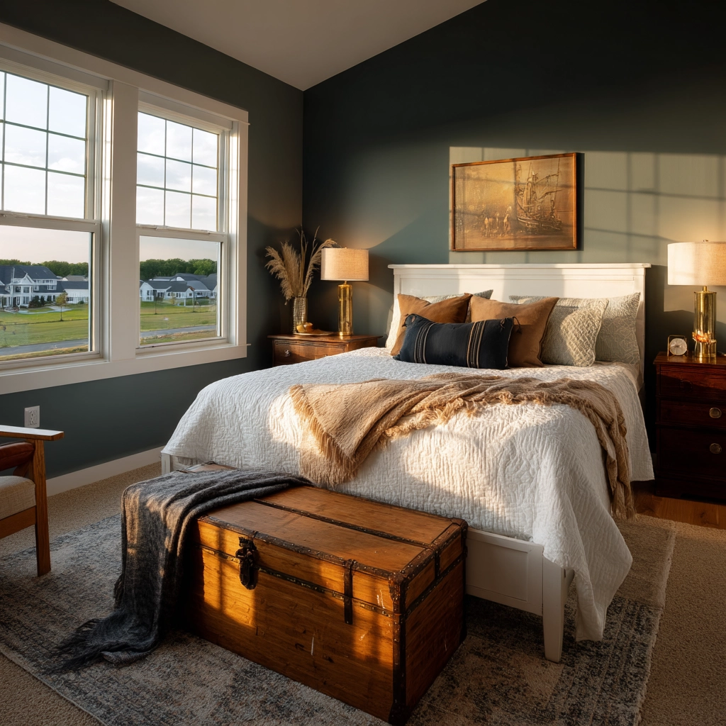 cozy bedroom blue 19