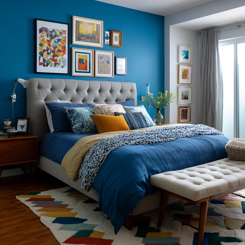 cozy bedroom blue 27