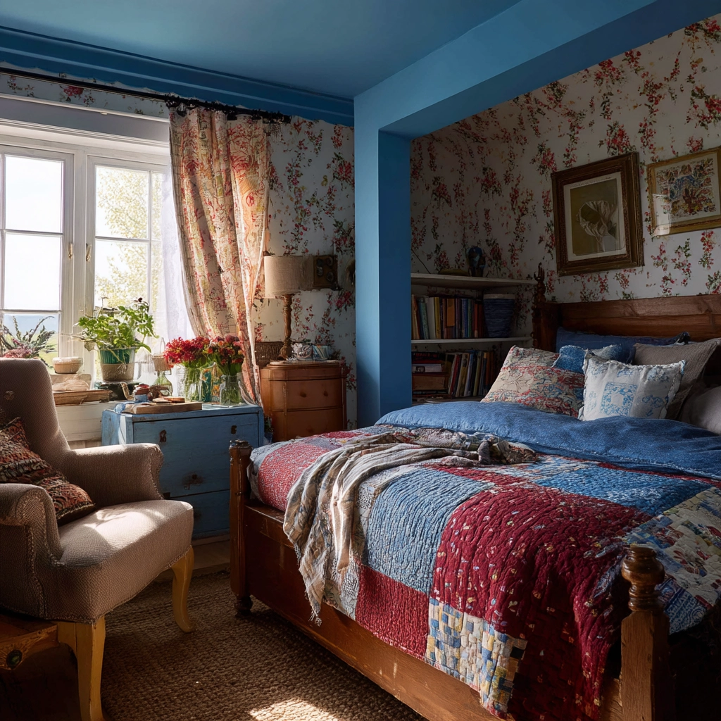 cozy bedroom blue 29