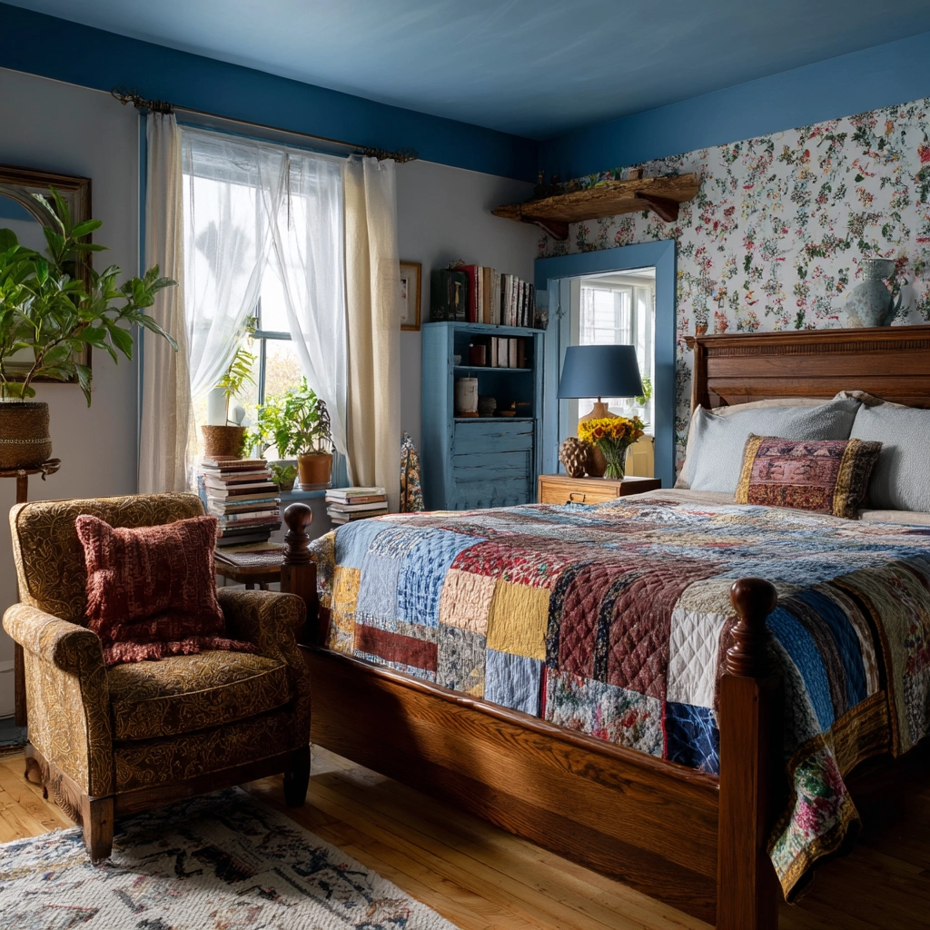cozy bedroom blue 30