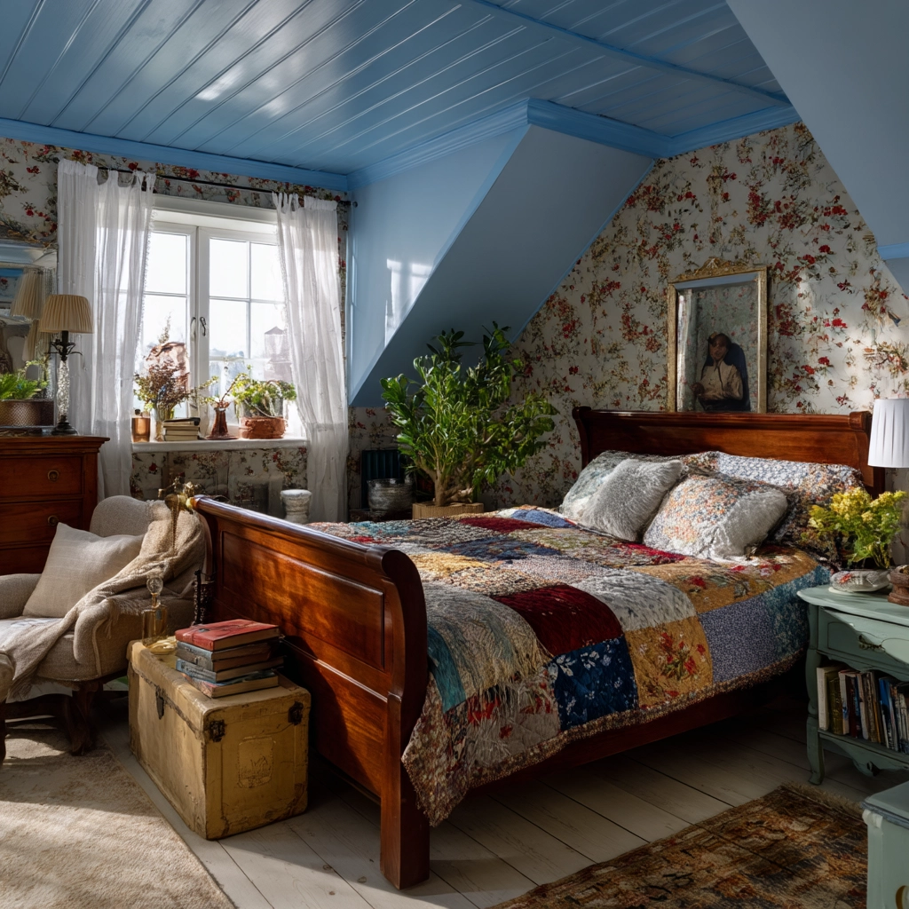 cozy bedroom blue 31