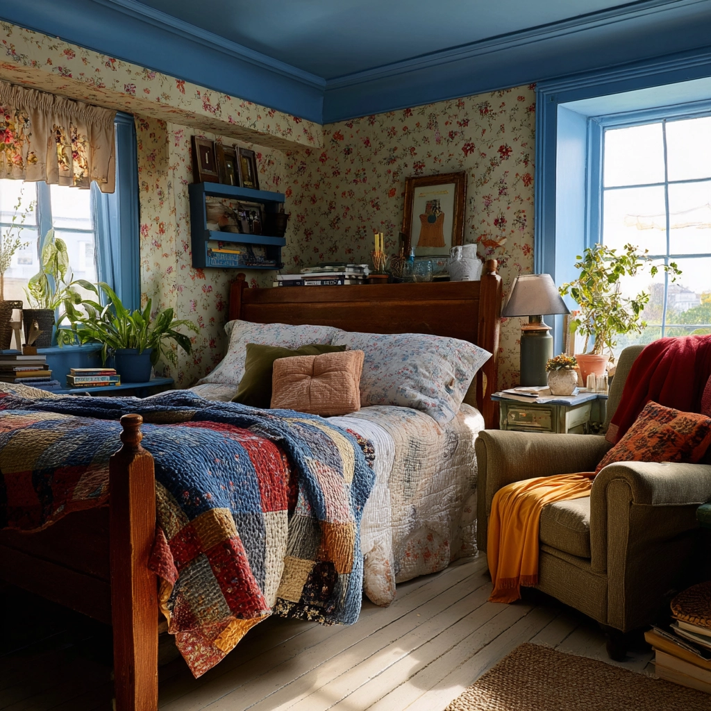 cozy bedroom blue 32