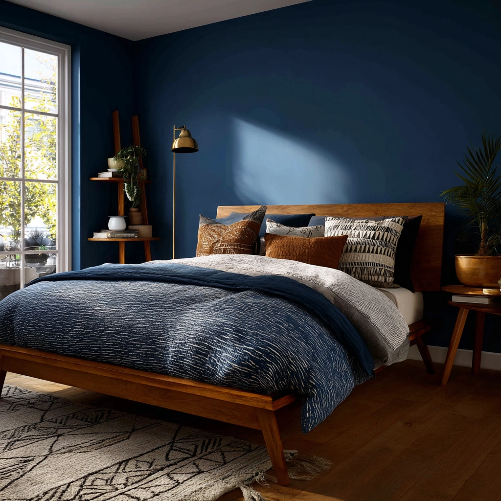 cozy bedroom blue 37
