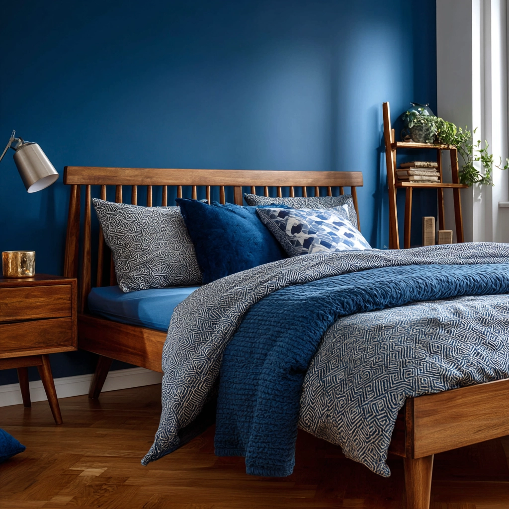 cozy bedroom blue 38