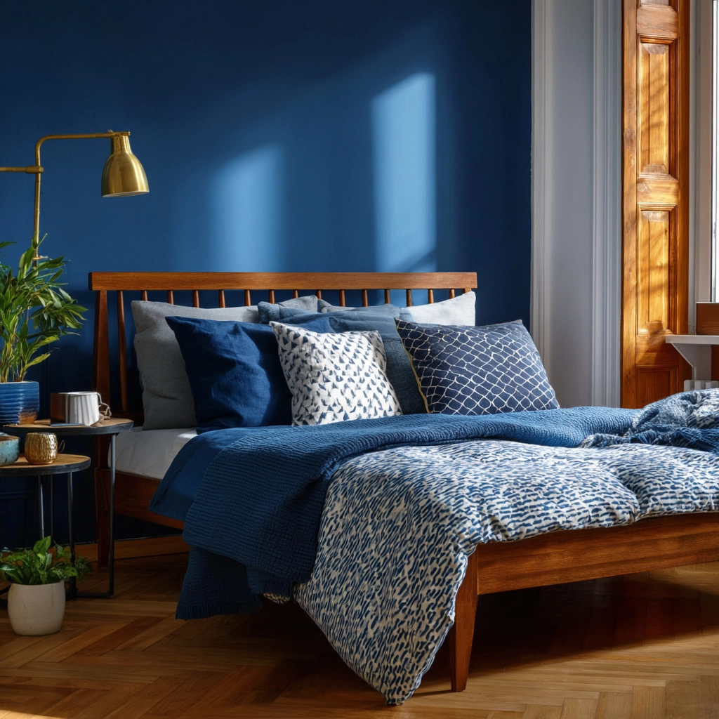 cozy bedroom blue 40
