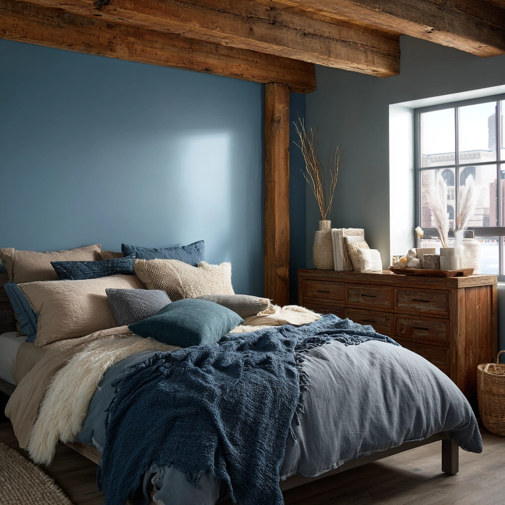 cozy bedroom blue 41