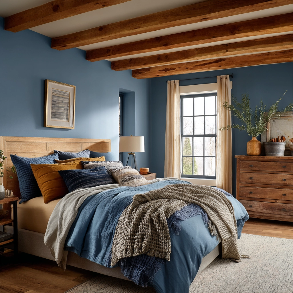 cozy bedroom blue 44
