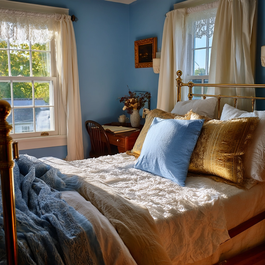 cozy bedroom blue 48