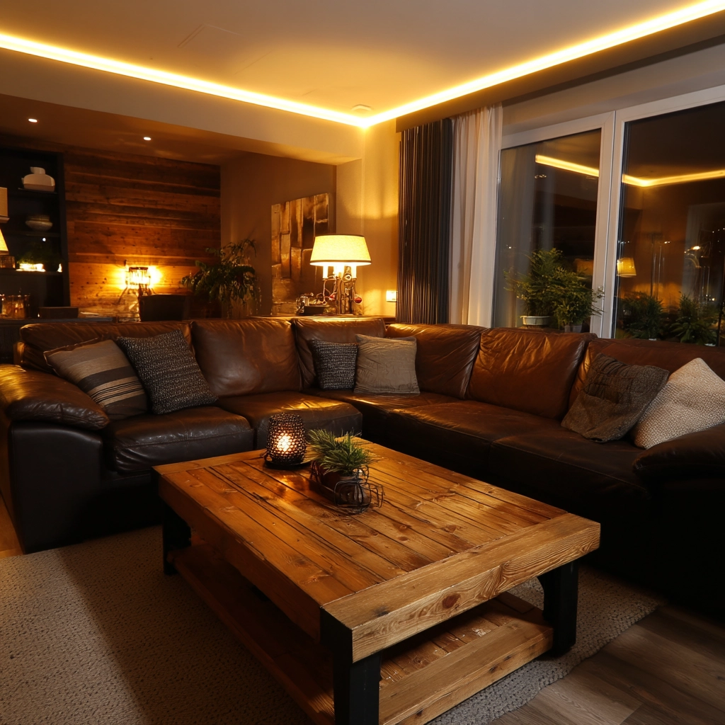 cozy lighting living room 16