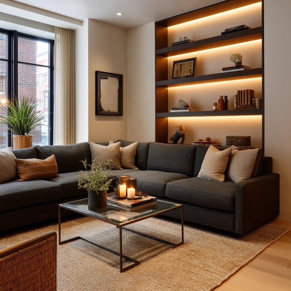 cozy lighting living room 55