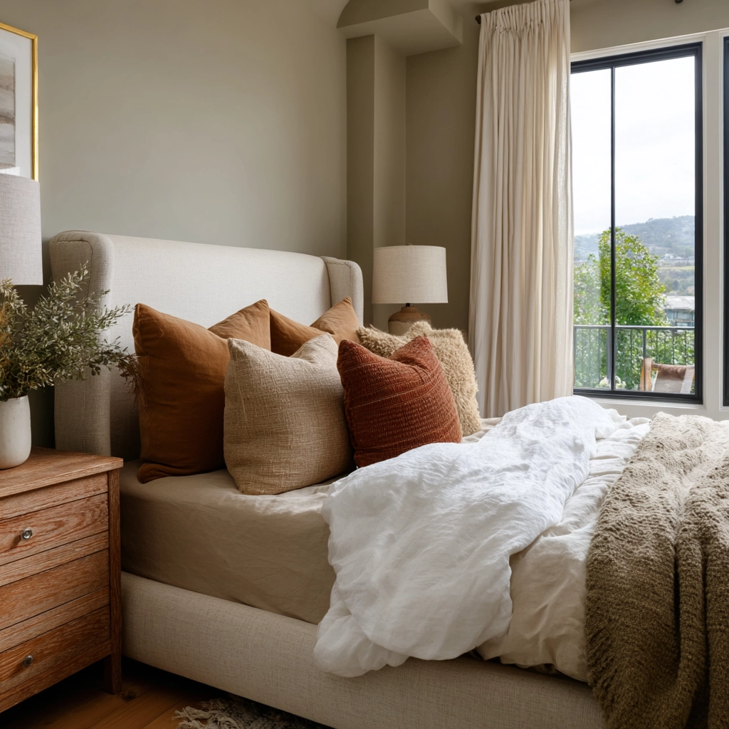 cozy neutral bedroom 1
