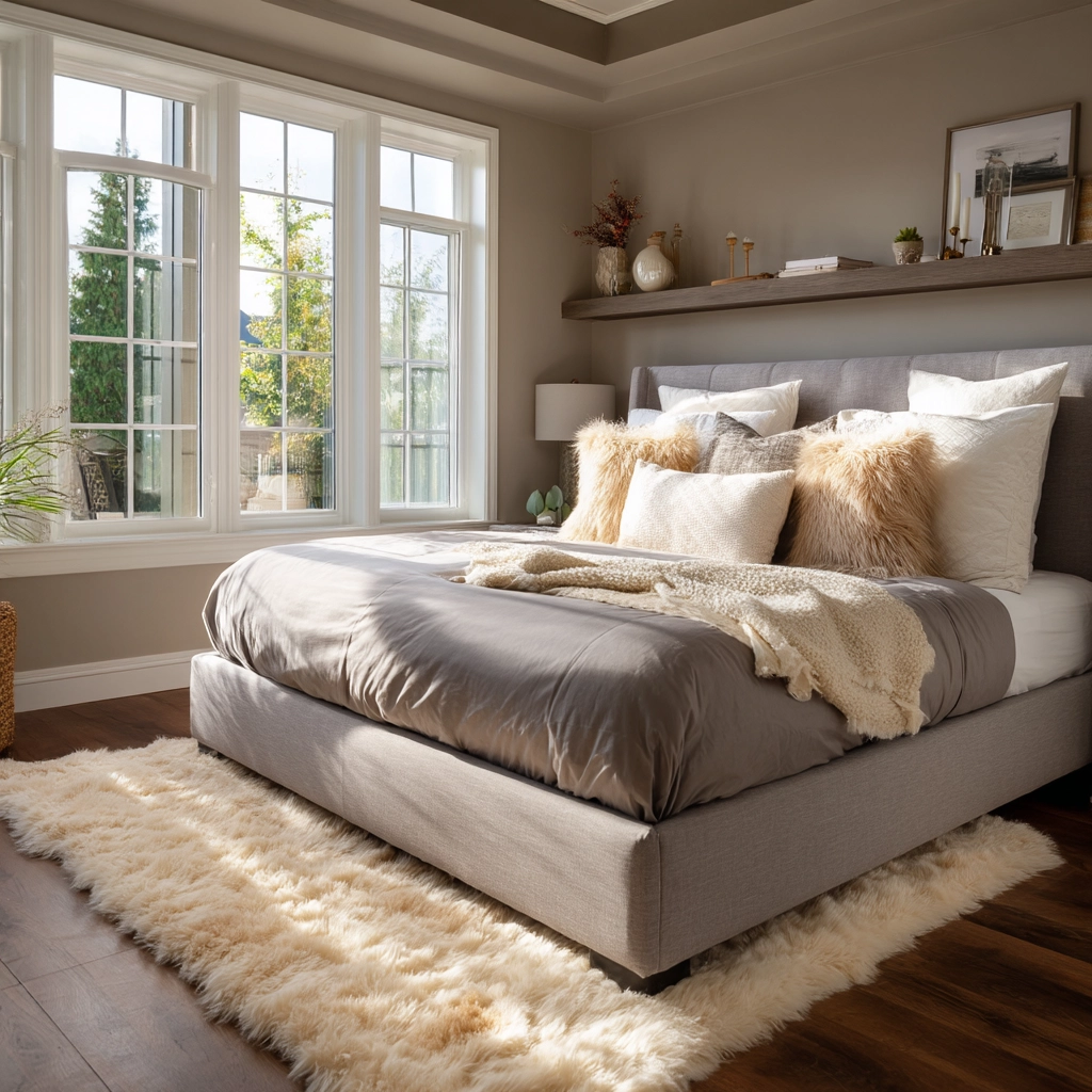 cozy neutral bedroom 16