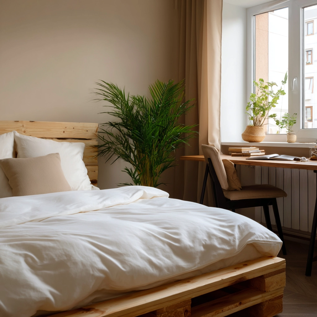 cozy neutral bedroom 18