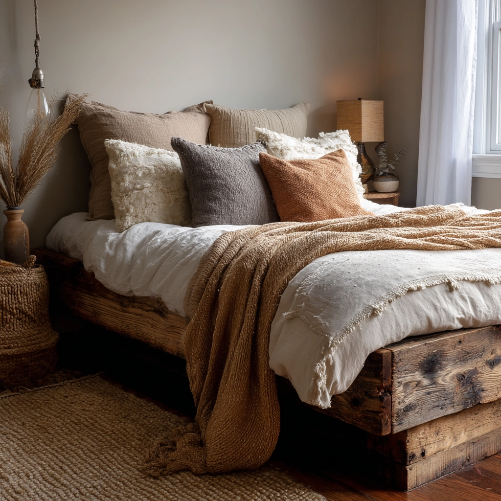 cozy neutral bedroom 27