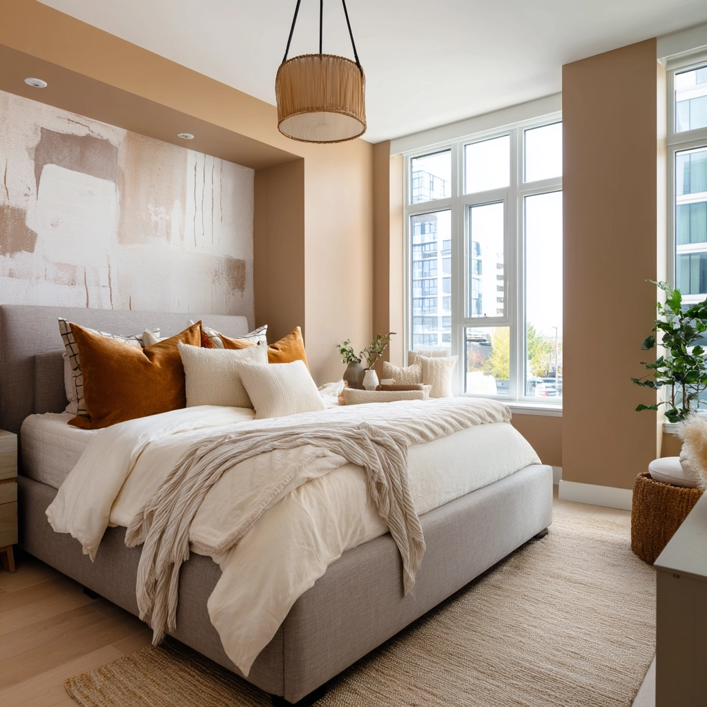 cozy neutral bedroom 29