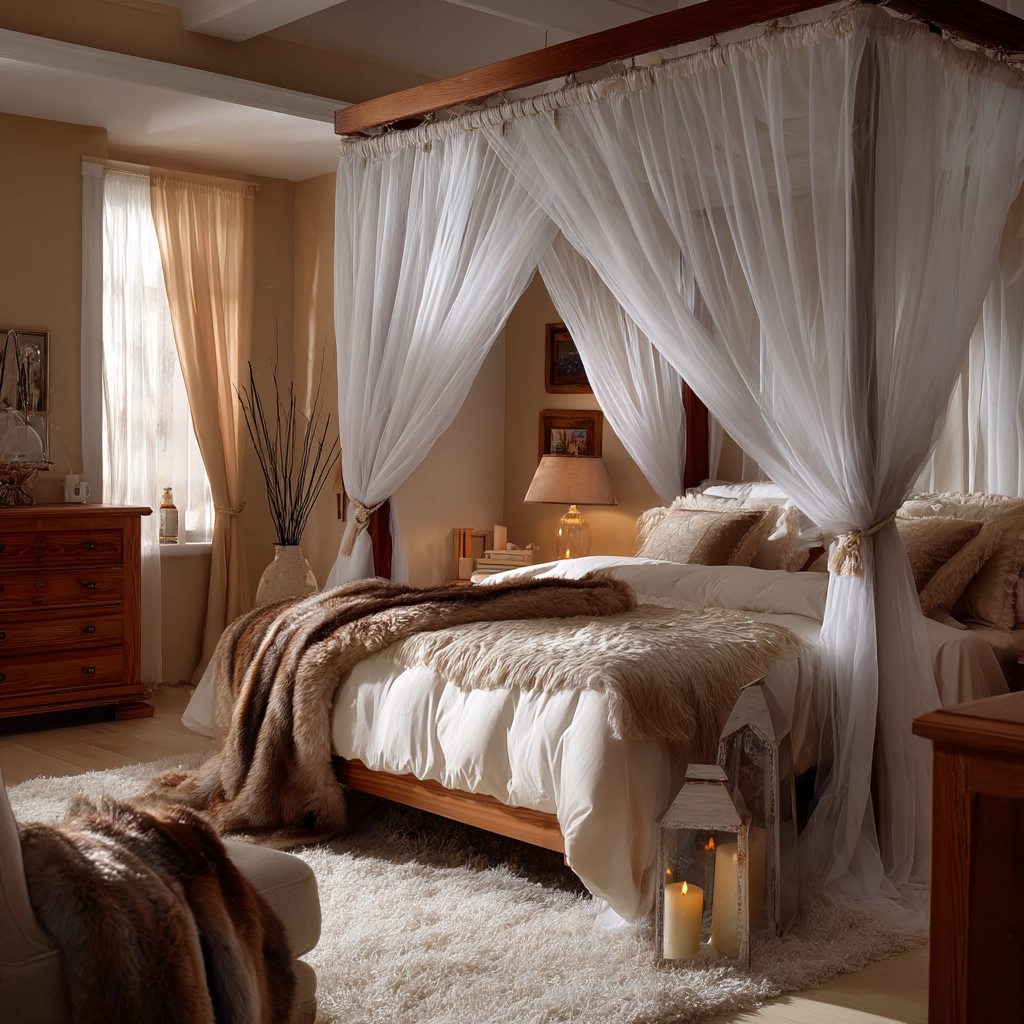 cozy neutral bedroom 33