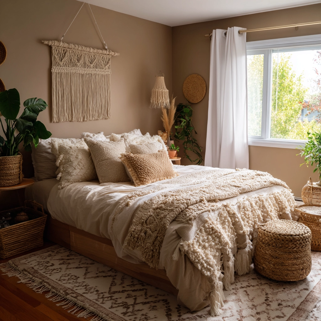 cozy neutral bedroom 42