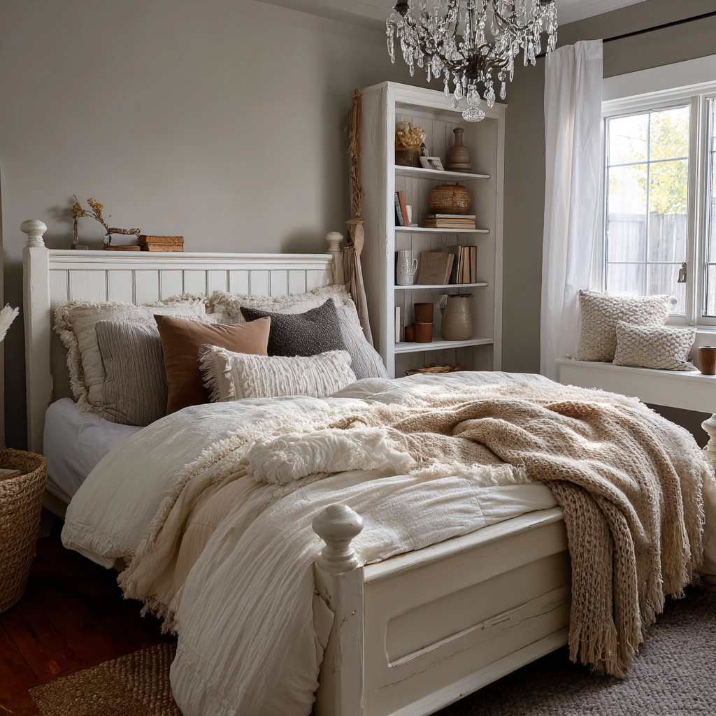 cozy neutral bedroom 45