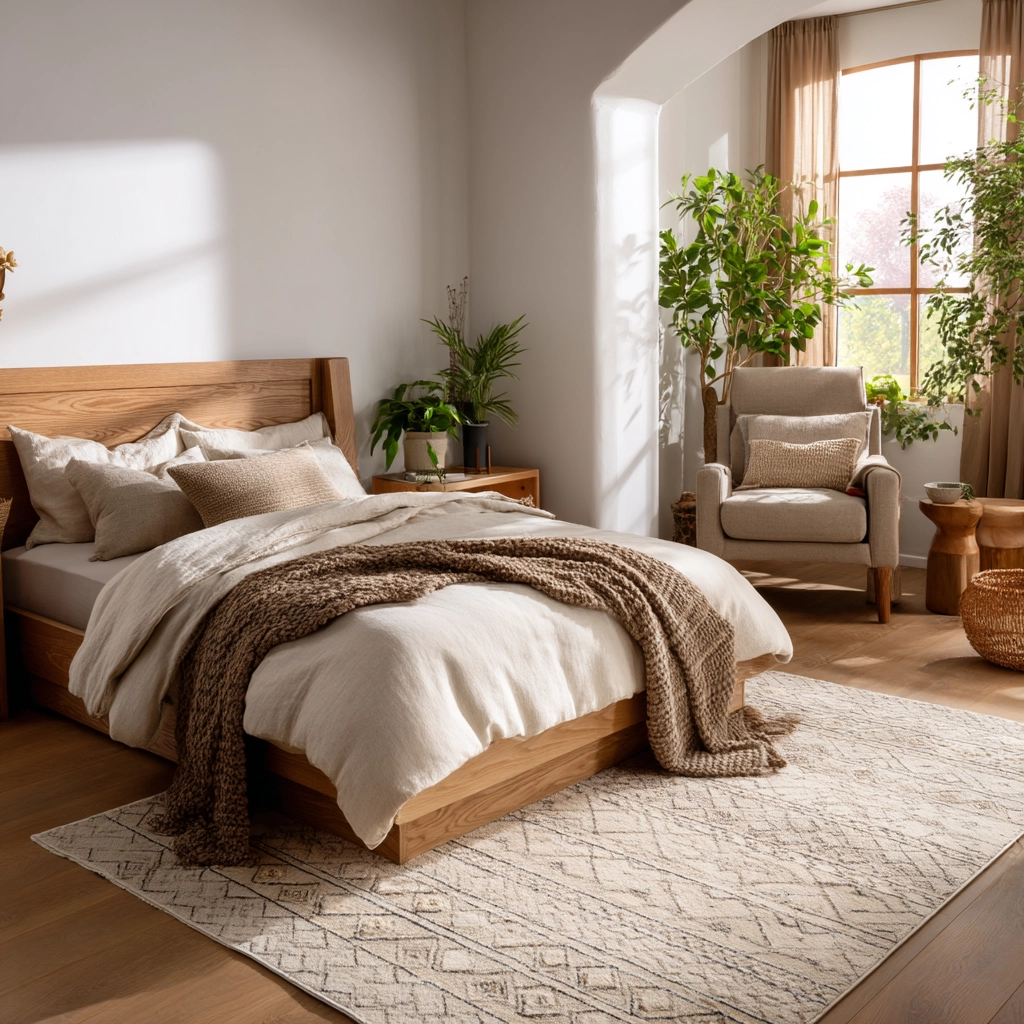 cozy neutral bedroom 8