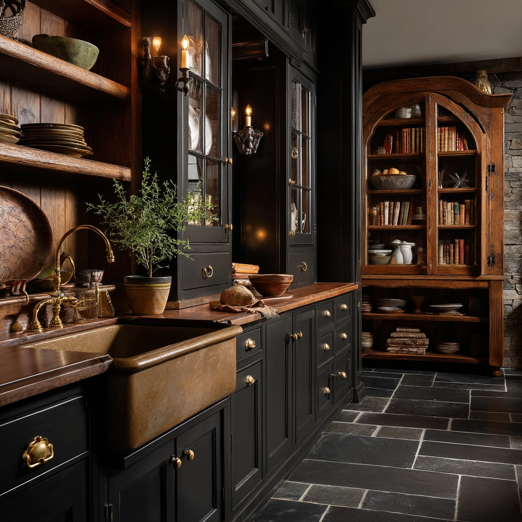 dark academia kitchen 11