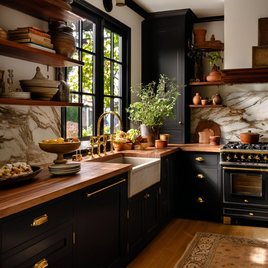 dark academia kitchen 22