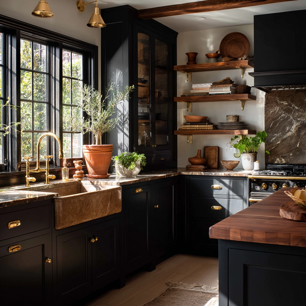 dark academia kitchen 23