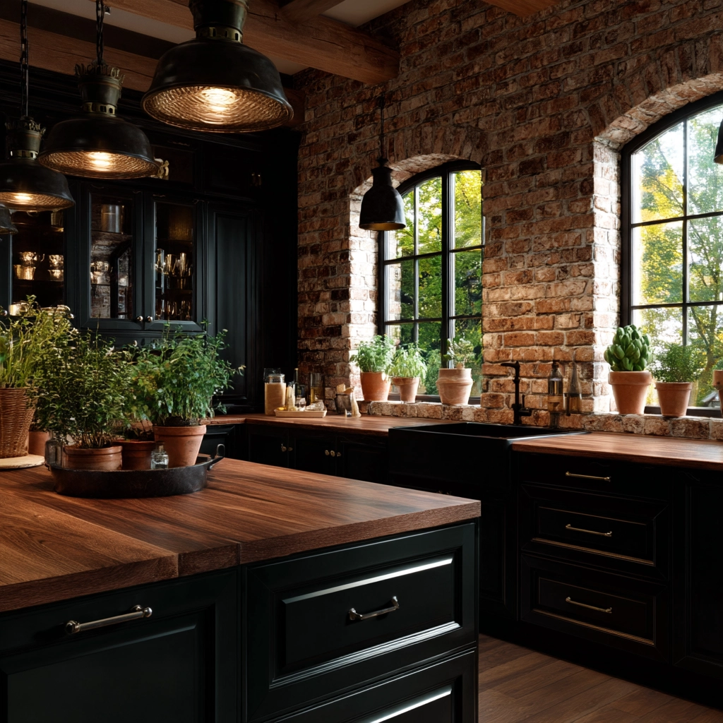 dark academia kitchen 38