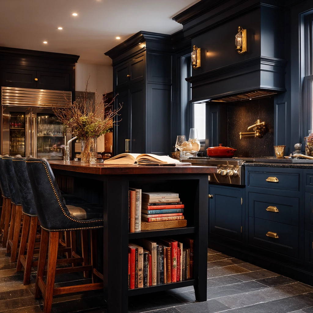 dark academia kitchen 44