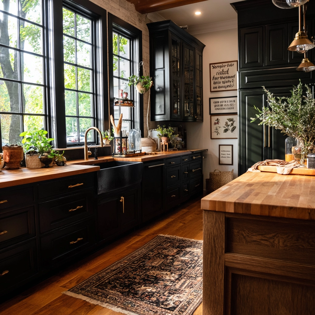 dark academia kitchen 48