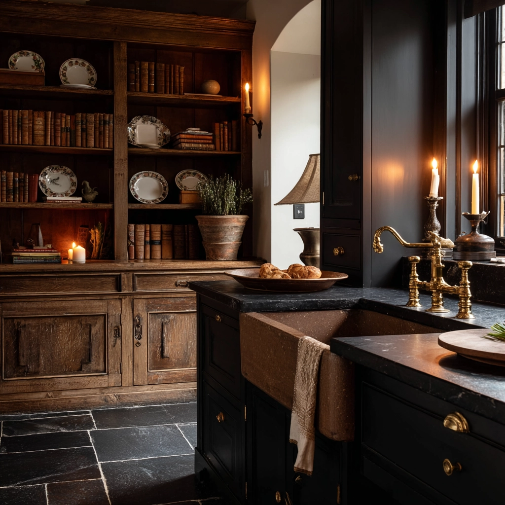 dark academia kitchen 9