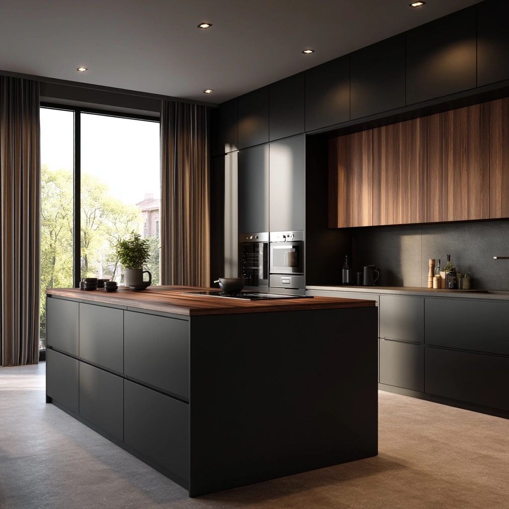 dark and moody kitchen 13