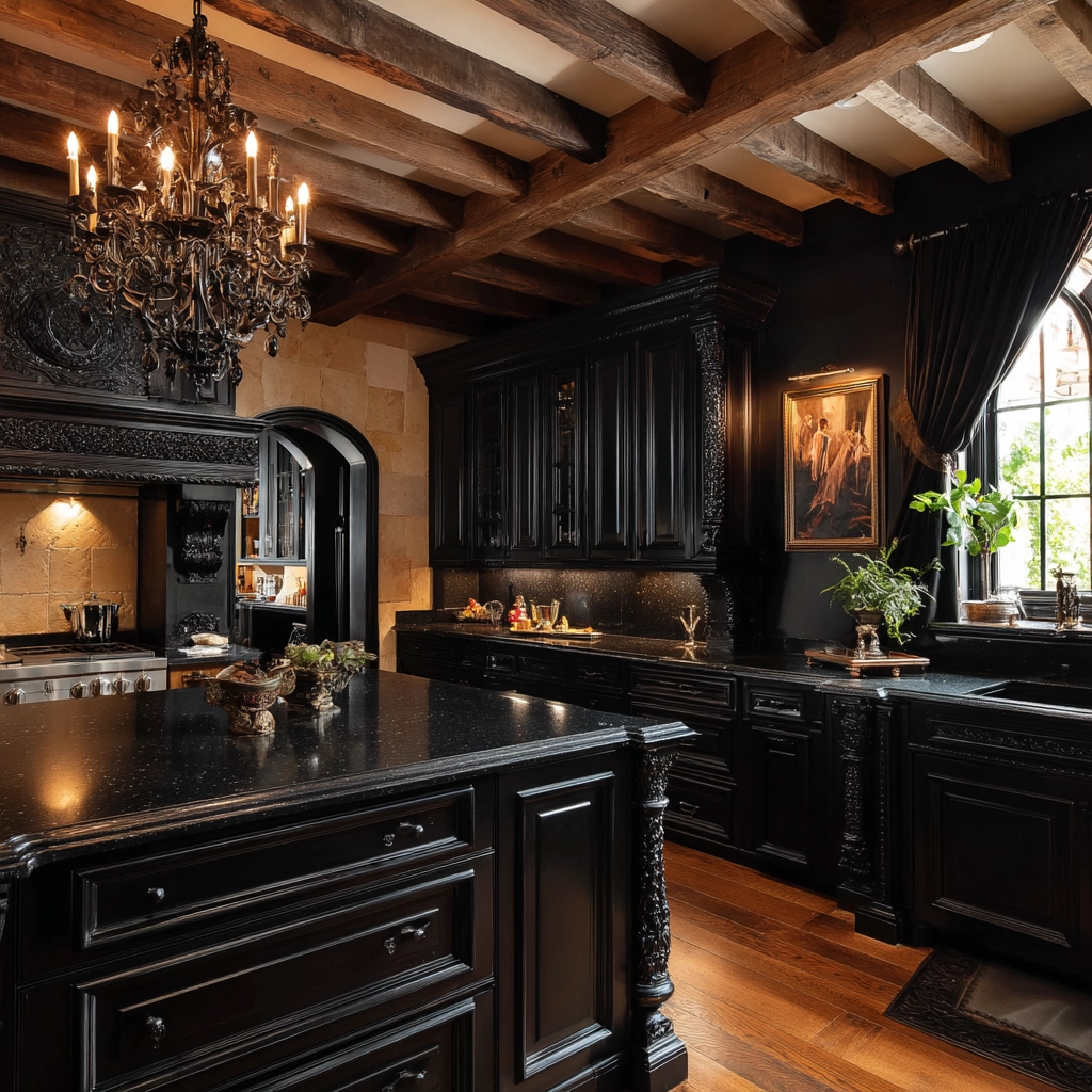 dark and moody kitchen 17