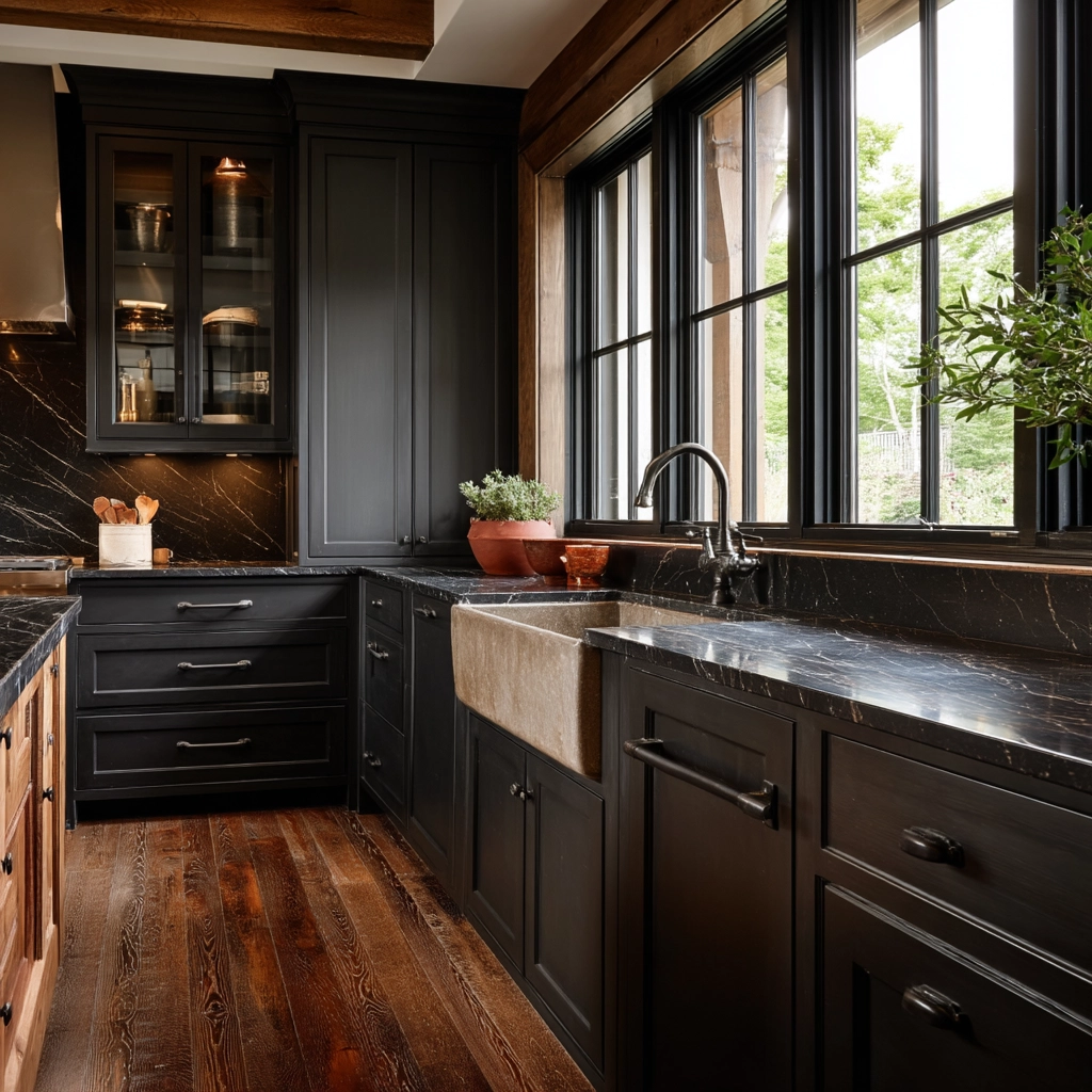 dark and moody kitchen 2