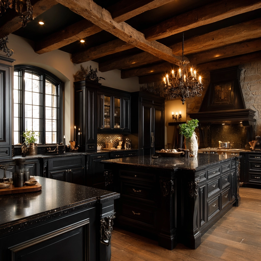 dark and moody kitchen 20