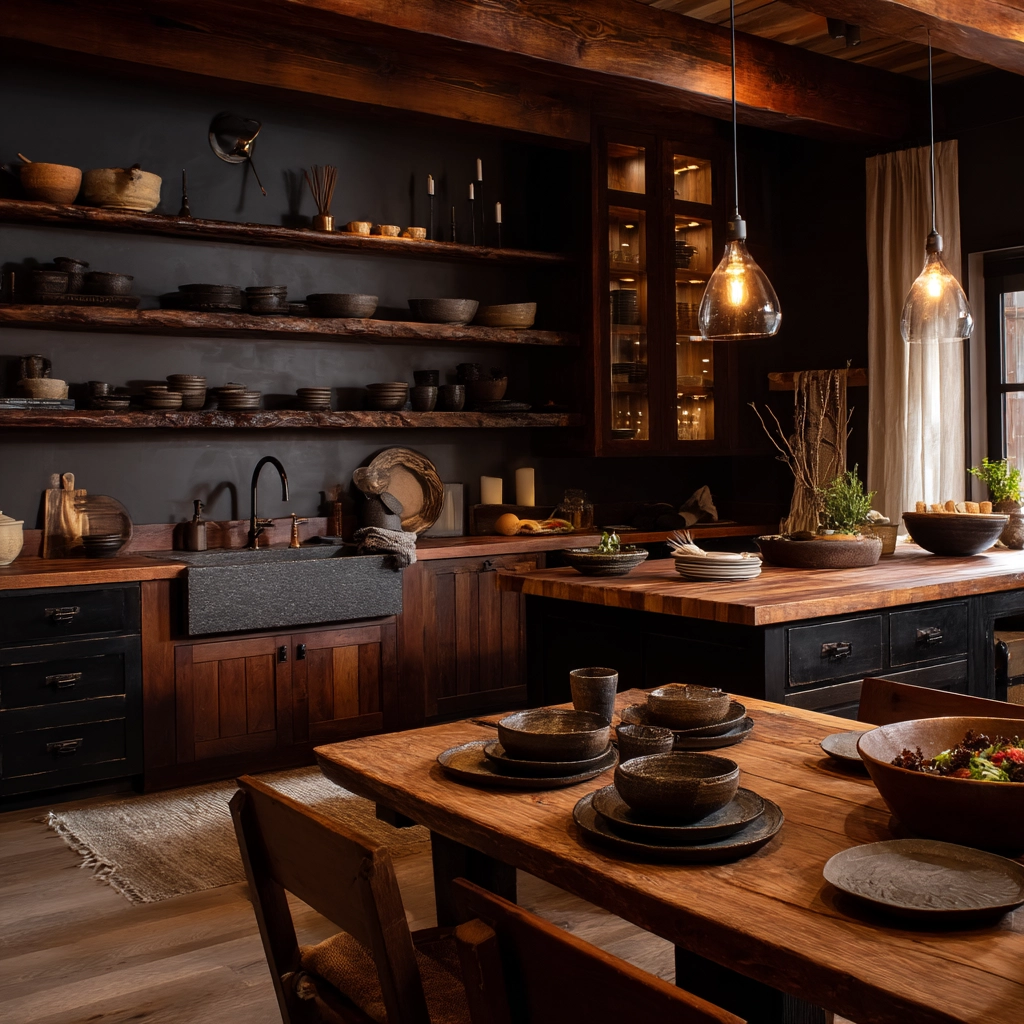 dark and moody kitchen 25