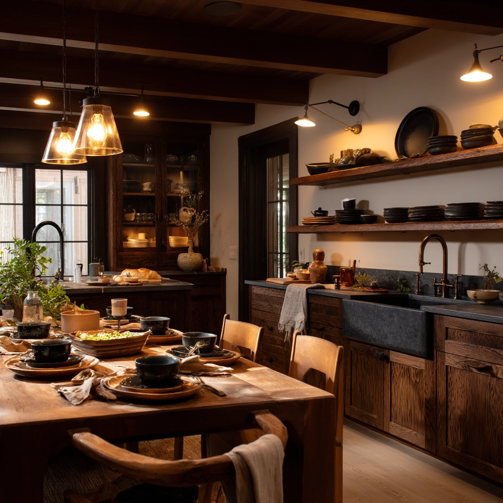 dark and moody kitchen 27