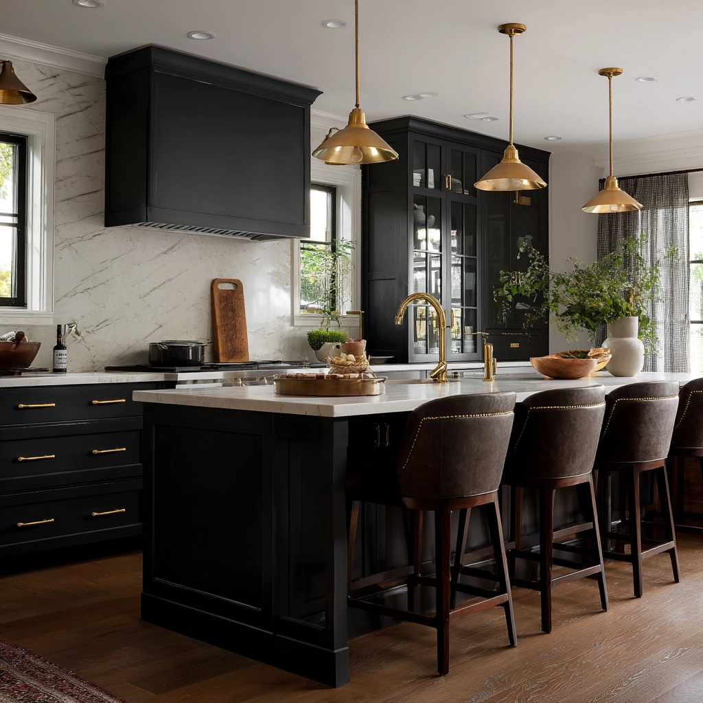 dark and moody kitchen 29