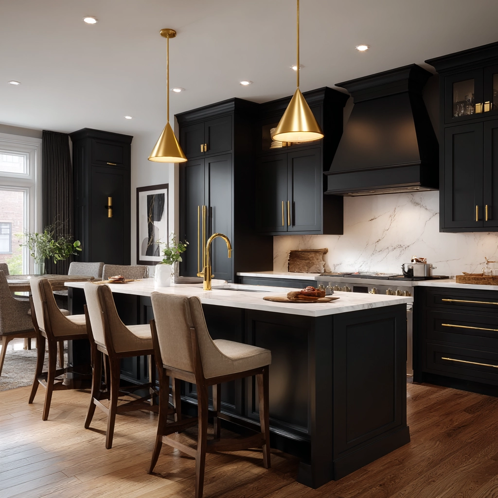dark and moody kitchen 32