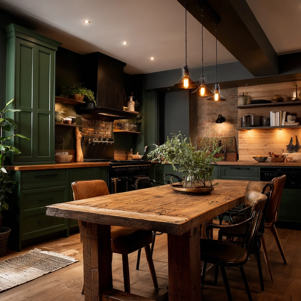 dark and moody kitchen 37