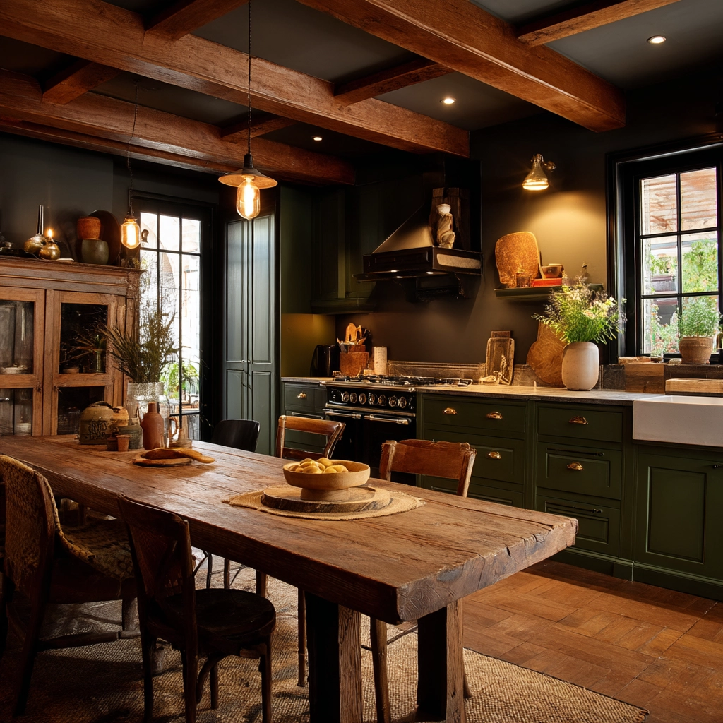 dark and moody kitchen 38