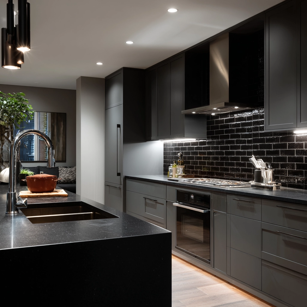 dark and moody kitchen 42