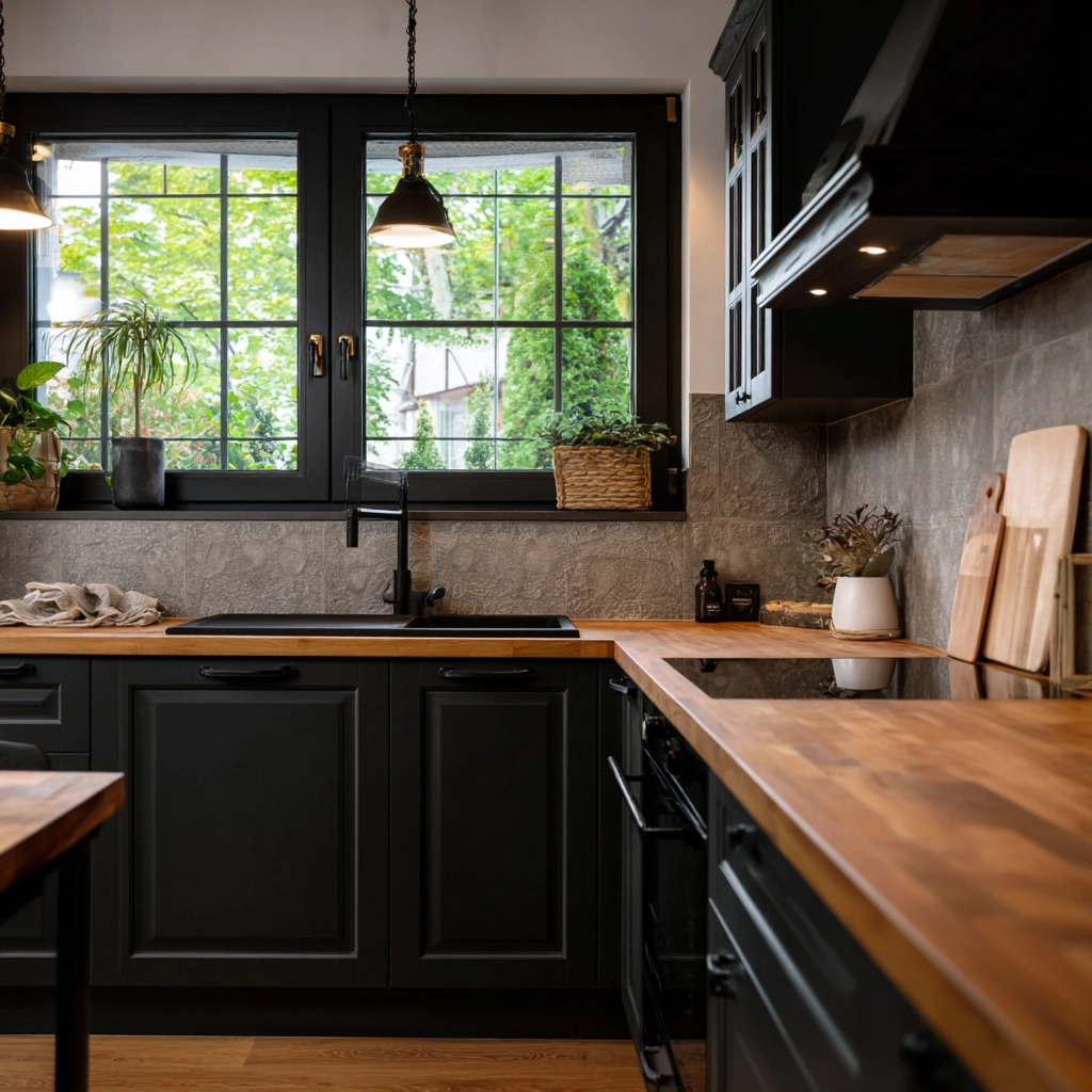 dark and moody kitchen 54