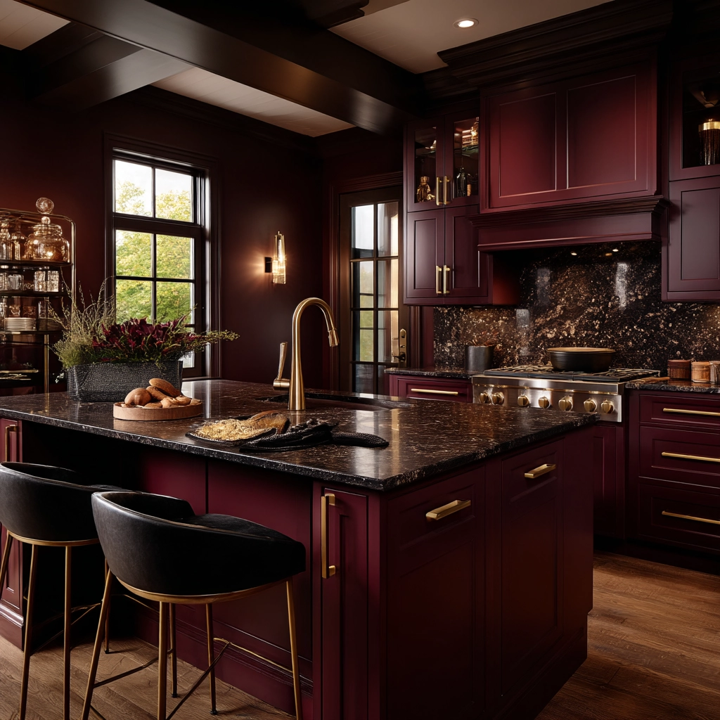 dark and moody kitchen 57
