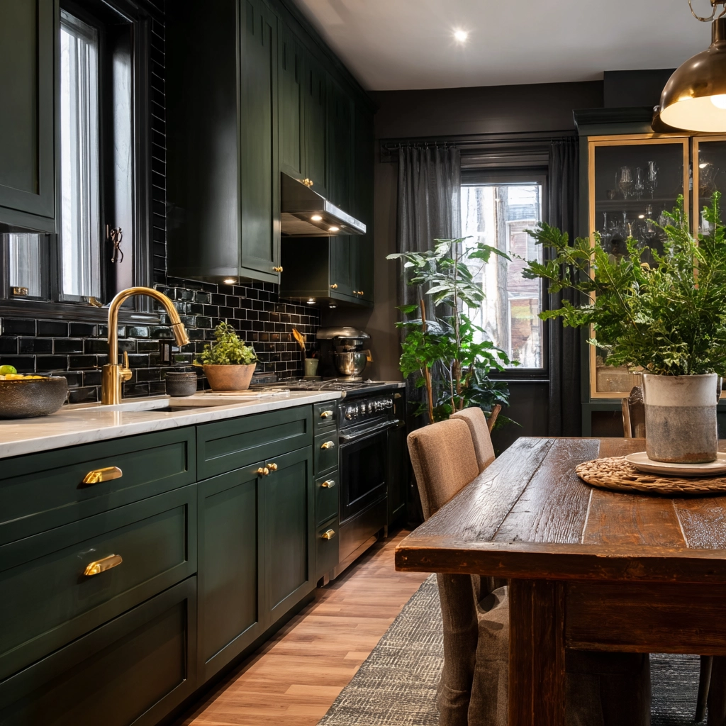 dark and moody kitchen 9