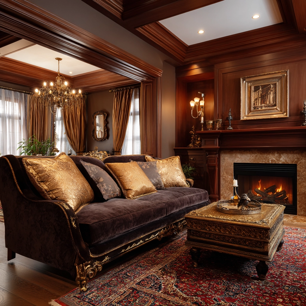 dark brown couch living room ideas 29