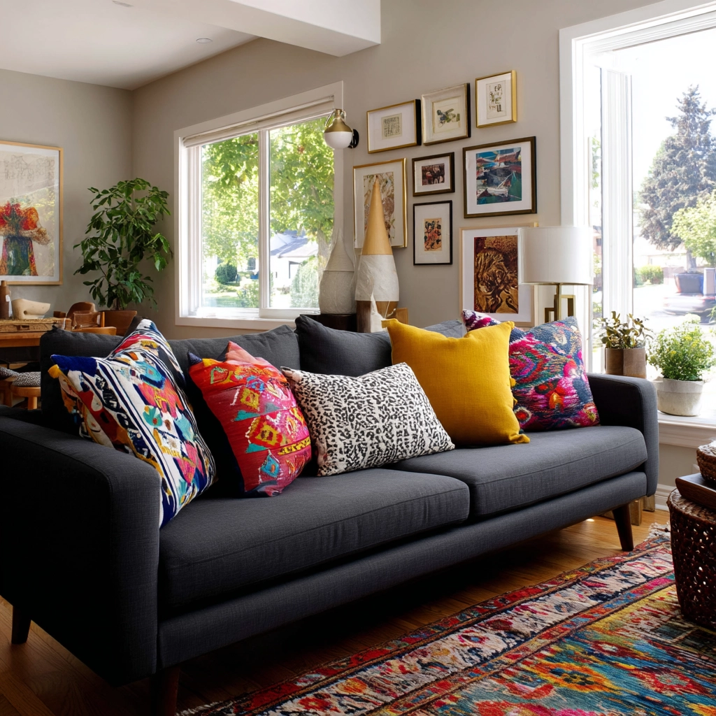 dark gray couch living room 18