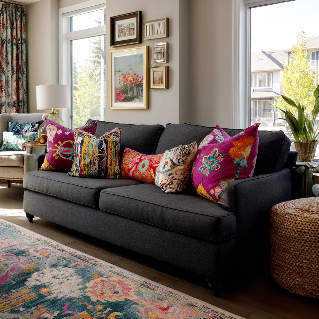 dark gray couch living room 19